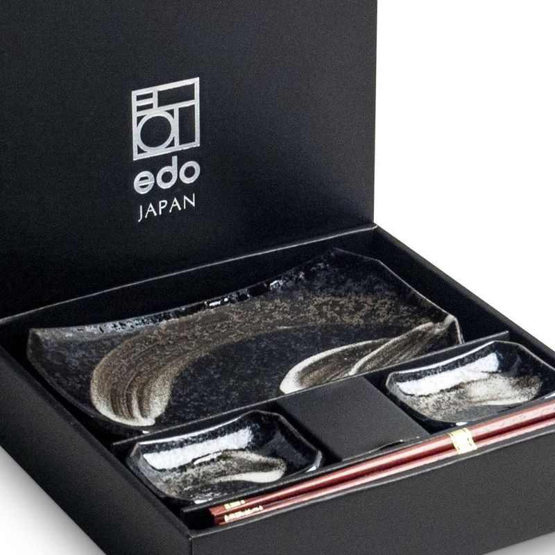 Edo Japan | ANSEN| Japanse Sushi Servies Set | 6-Delig | 2 Persoons ...